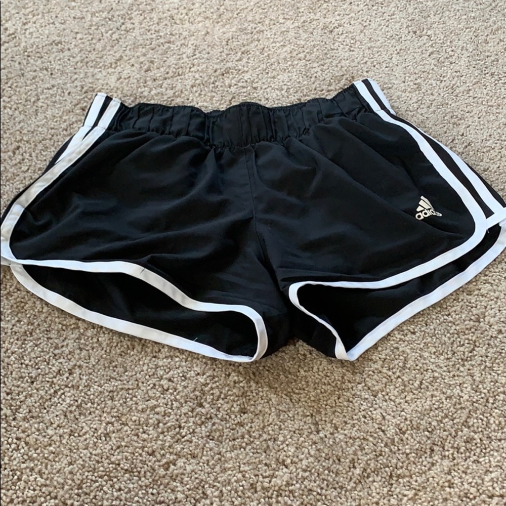 Adidas black athletic shorts